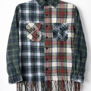 Polo Ralph Lauren Multicolor Plaid Fringe Shirt